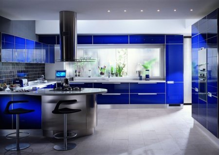 blå køkken