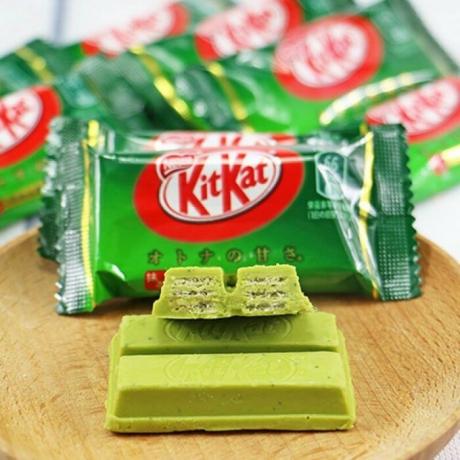 Gæt måske Green Kit Kat med hvad smag? / Foto: wenzhousupermercados.com