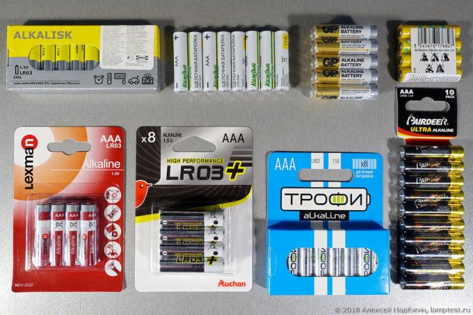 Test billige AAA-batterier