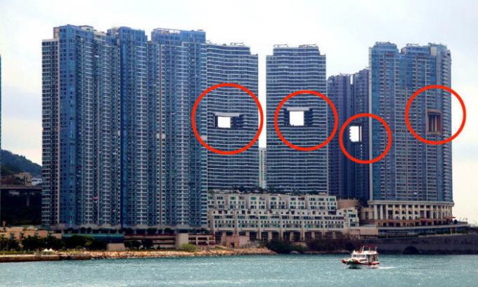 "Utætte" skyskrabere bygget i Hongkong.