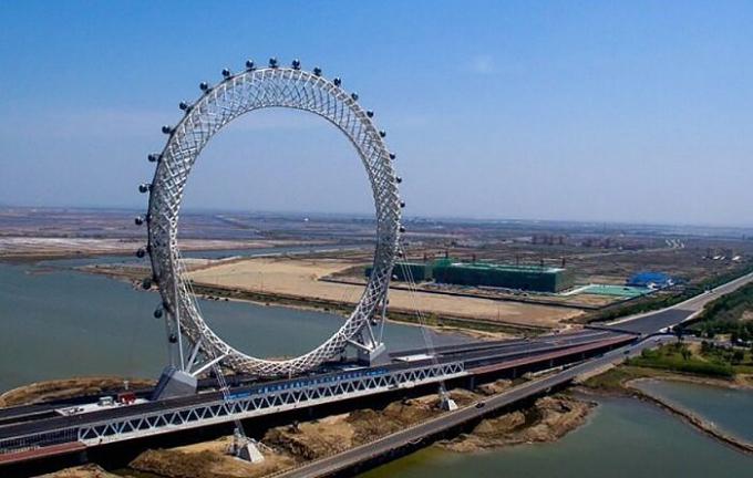 De slog igen optegnelser: Kineserne har bygget verdens første pariserhjul uden akse