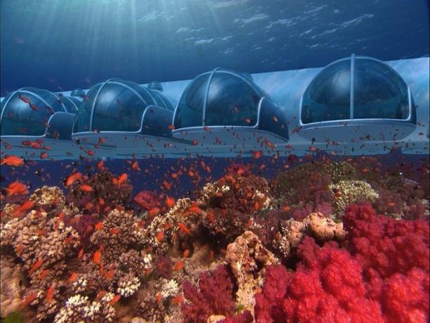 Underwater hotel i øgruppen Fiji. | Foto: s-media-cache-ak0.pinimg.com.