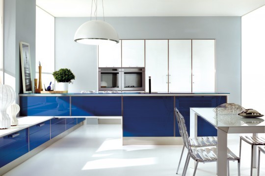 blå køkkener