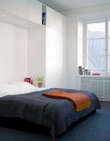 Meget lille soveværelse: 7 designer tip