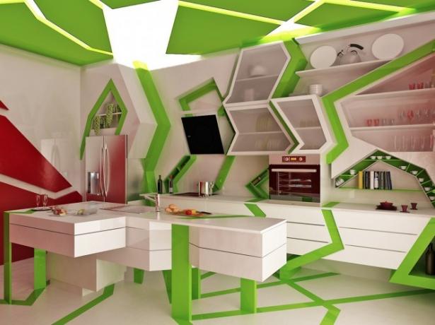 Hvidgrønt køkken (45 fotos): gør-det-selv-videoinstruktioner til installation, hvilke møbler du skal vælge, pris, foto