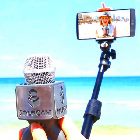 SoloCam - selfie-stick med den indbyggede mikrofon