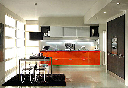 orange køkken