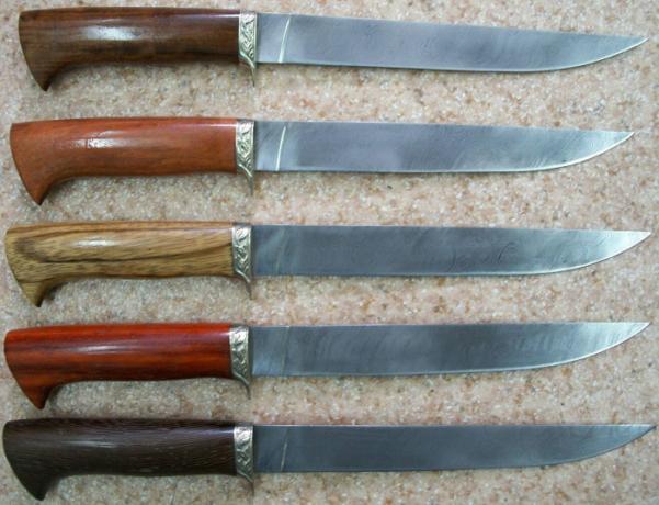 Knivene er fremstillet af forskellige ståltyper. / Foto: specnazdv.ru.