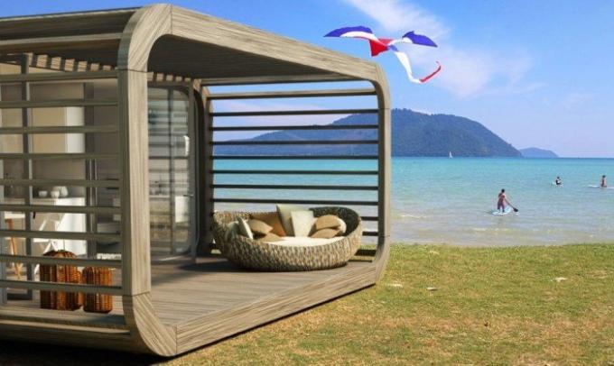 Coodo - en modulopbygget hjem, som du kan sætte på stranden.