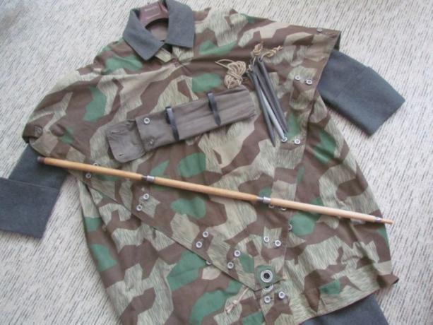 Tyskerne havde camouflage kappe. | Foto: reibert.info.