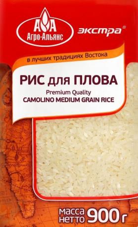 Producent af ris er ikke særlig vigtig. Den vigtigste ting, at han var beregnet til ris pilaf