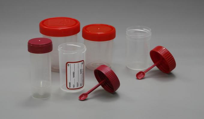 Fotos af containere til indsamling og opbevaring af prøver