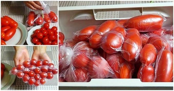 Den metode, som gør det muligt for mig at gemme tomater "friske" i et år