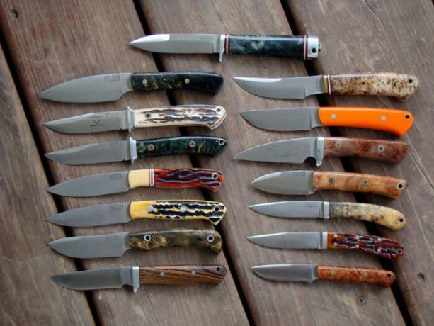 Forskellige knive til forskellige opgaver.