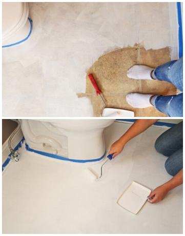 For at få en glat gulv, skal det grundes flere gange. | Foto: youtube.com.