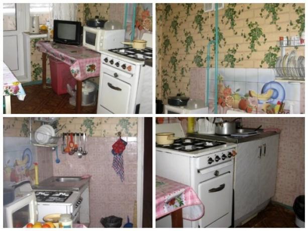 Sådan var moderens køkken, som besluttet helt at renovere. | Foto: youtube.com.