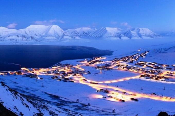 Arctic oase by Longyearbyen (Norge).