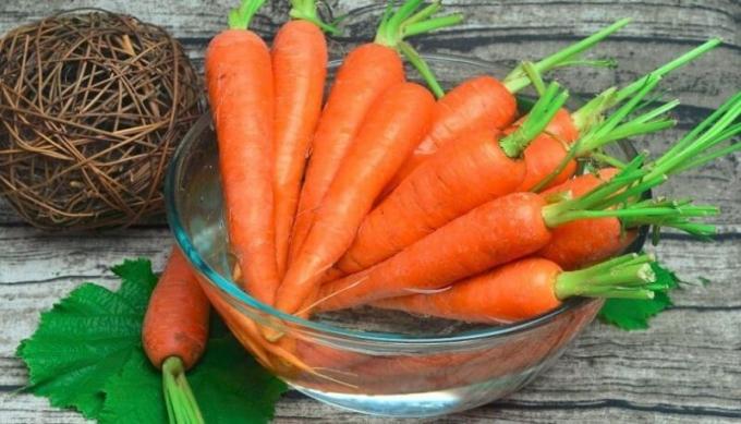 Fremstilling gulerødder til opbevaring. Illustration til en artikel brugt open source